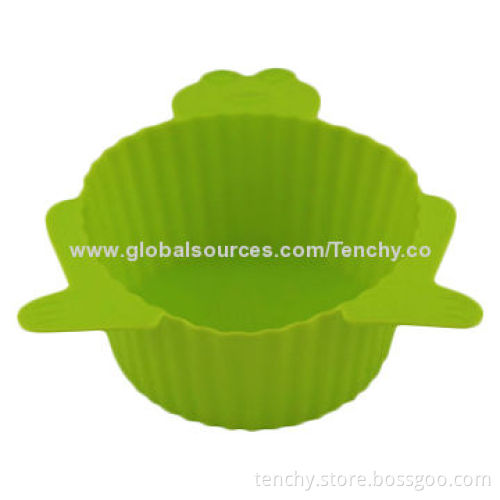 Silicone Muffin Cup, Frog/Animal-shaped Cake Pan Mold, -40 to 230°C Temperature Range